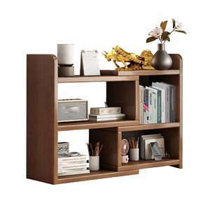 Bàn Bằng Gỗ Tủ Với Có Thể Điều Chỉnh Kệ Văn Phòng & Lưu Trữ Nhà Giá 3-Tier Gỗ Óc Chó Màu 30Cm - Product Image 4