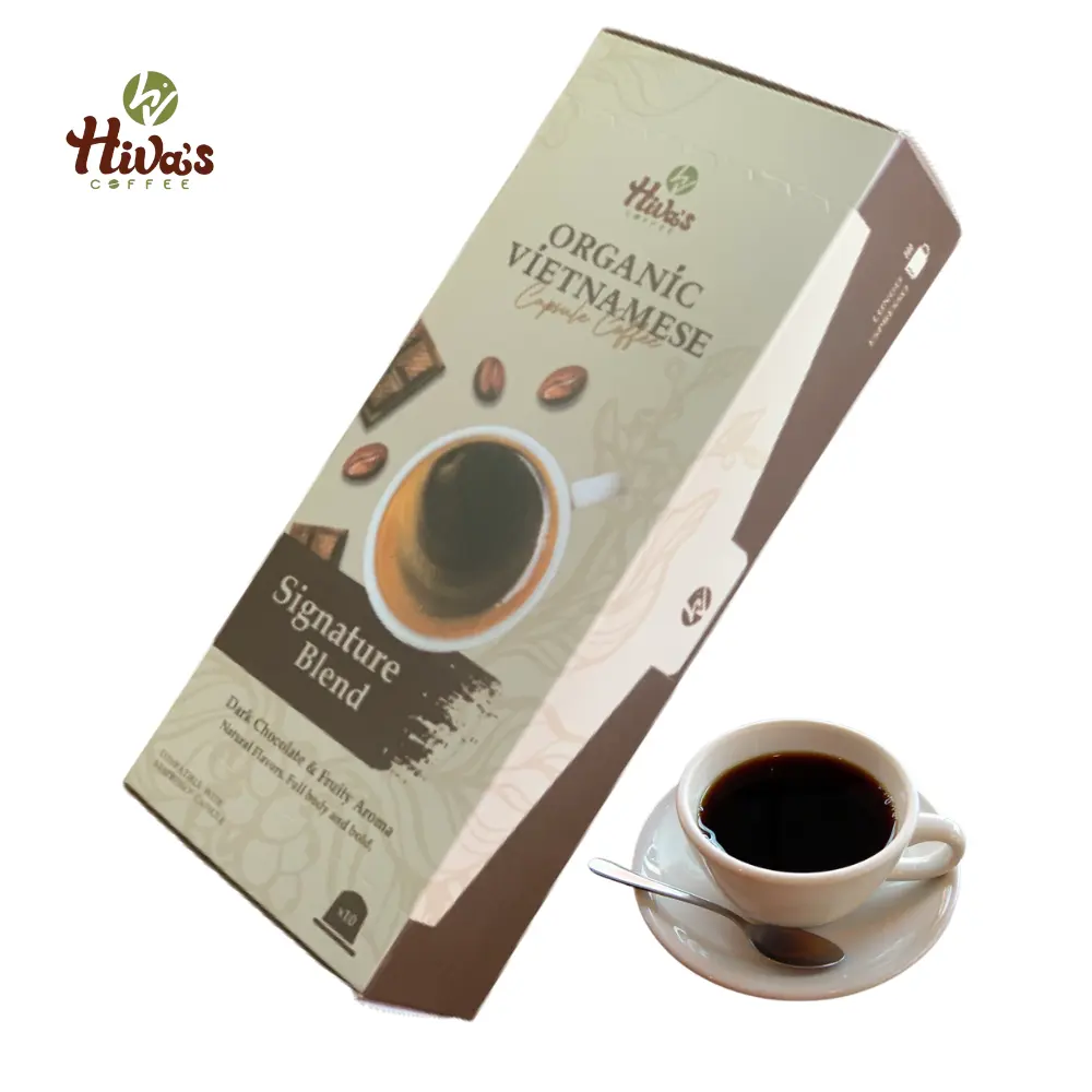 En çok satan ürün kapsül kahve Viet Nam ile uyumlu Nespresso makinesi orta koyu kızartma 10x5.8g hazır ihracat için