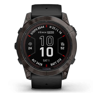 スーパー本格的な新しいGARMINSフェニックス6X 6SプロソーラーエディションサファイアマルチスポーツGPS-腕時計ブラック - Product Image 1