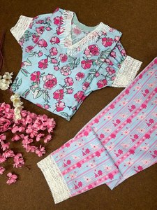 Zarif ve rahat Kaftan Kurti pantolon seti rahat toplantılar ve tatil Retreats için Ideal - Product Image 4