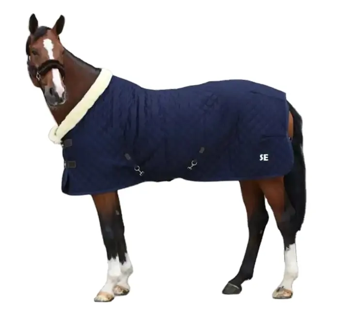 Alfombras de caballo ecuestre de material de varias densidades de alta calidad personalizadas, manta de caballo transpirable impermeable