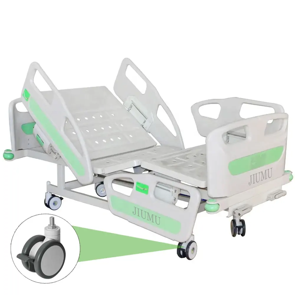 Heavy-Duty Economic 2 Crank Hospital Bed with ABS Panels and Adjustable Height