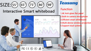 New Smart Board 75inch Touch Screen Digital Flat Panel Interactive Billboard Conference <strong>system</strong> for Indoor Digital Screen <strong>Display</strong>