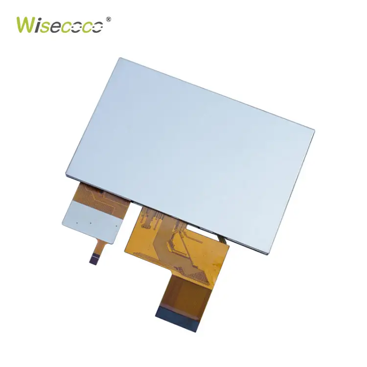 Wisecoco工業用グレードTft5インチ液晶画面高輝度I2CタッチLVDSインターフェース800 * 400 Lcdディスプレイ画面