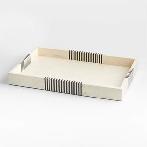 卸売カスタムサイズMDFボーンインレイにインスパイアされたサービングトレイ家庭用手作り樹脂インレイ床価格で最高品質