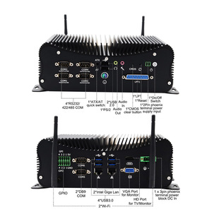 High-Performance Fanless Industrial <strong>Computer</strong> <strong>System</strong> MBOX-520-I7-8250U-L2-6C 24/7 Reliable Intel <strong>Linux</strong> OS Brushed Embedded Stock!