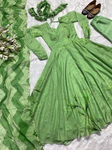 Latest <strong>Designer</strong> Tabhi Organza Beautiful Digital Print and Foil Print Anarkali and Pant With Dupatta Set Ready to Wear - Product Image 5