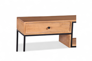 <strong>Multi</strong> <strong>Functional</strong> Removable Kitchen Side <strong>Table</strong> with Storage Drawers and Shelves Ideal for Modern Home Organization Needs - Product Image 3