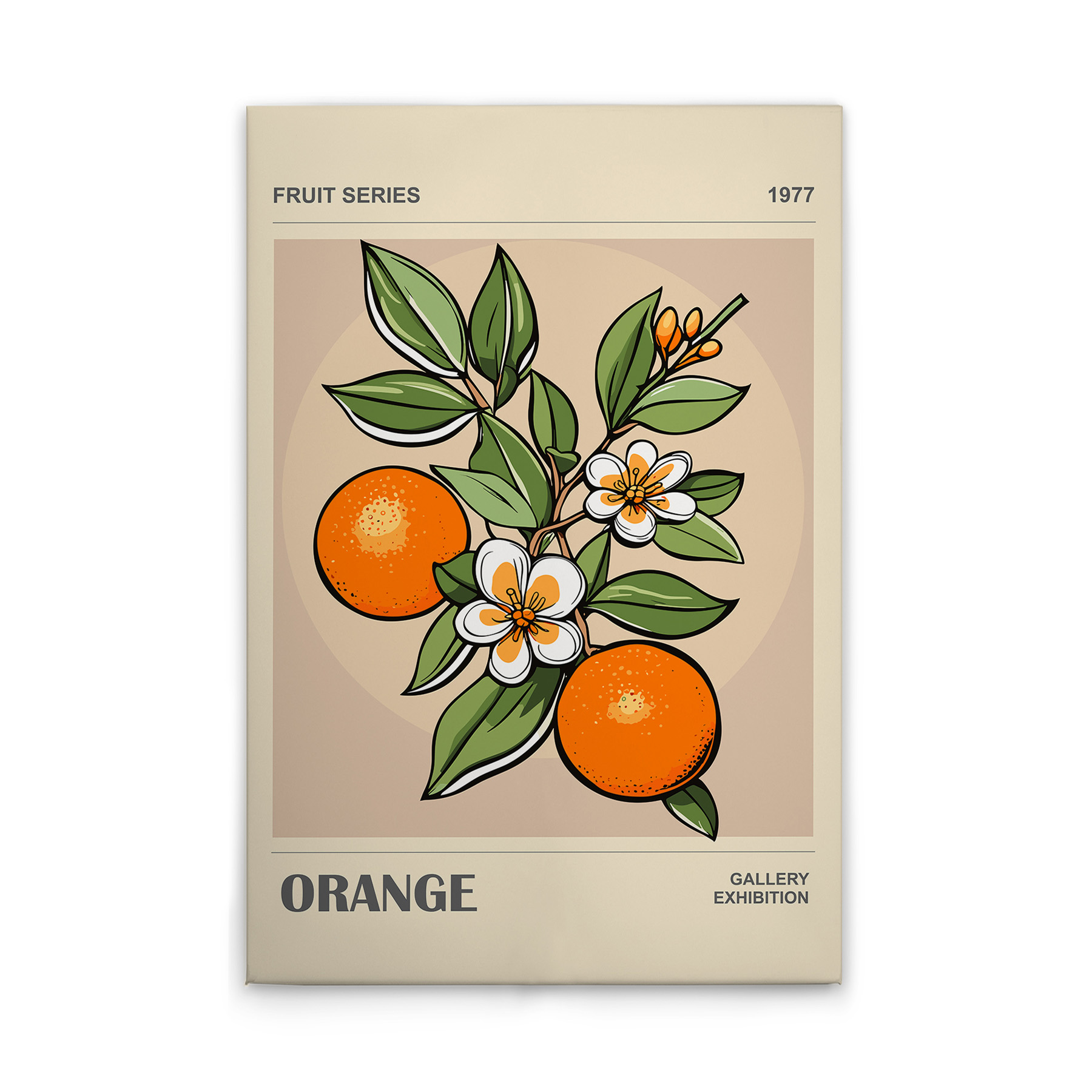 Beige, Green, Orange, Grey