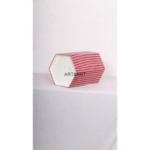 El yapımı dekoratif toz Bin hint şerit baskı mukavva çöp tenekesi ev geri dönüşüm Metal çöp kutusu baskılı karton ile - Product Image 4