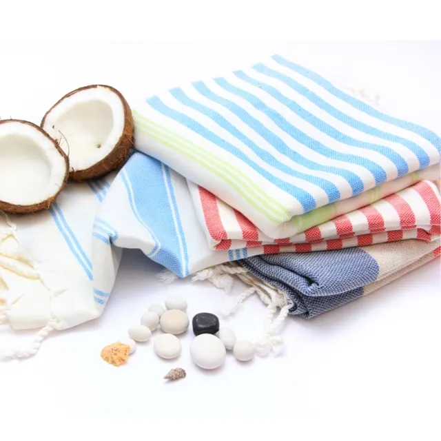 Asciugamano turco all'ingrosso in India 100% cotone rapidamente asciutto asciugamano da spiaggia turco con il prezzo più basso per il commercio all'ingrosso Fouta asciugamano.