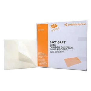 Thuốc mặc quần áo bán buôn Smith & nephew bactigras sát trùng gạc mặc quần áo có chứa 0.5% Chlorhexidine Acetate BP 10x10 - Product Image 1