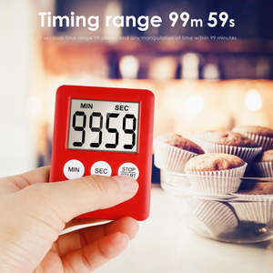 Timer da cucina digitale con un allarme funzione di ricordare il conteggio magnetico e il conto alla rovescia per cucinare, Fitness, studiare - Product Image 3