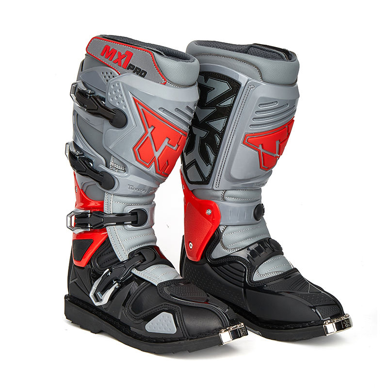 Black and Gray and Red