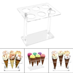 Transparenter Acryl-Eistüte-Ständer in individueller Form Perfekt für die Anzeige von Eis tüten mit Stil und Eleganz