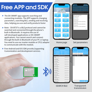 Módulo Bluetooth BLE5.2 UART, transmisión AT, comandos, distancia de 181,6 M, tamaño pequeño, 1,02ua, energía ultrabaja, bajo costo, BLE5.2 - Product Image 4