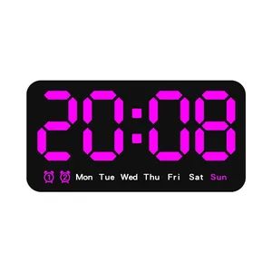 Orologio da parete a doppio scopo a grande schermo nuova sveglia da appendere analogica digitale multifunzione per la temperatura del soggiorno - Product Image 2
