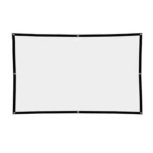 Pantalla portátil de aluminio Fresnel UST ALR de 100 pulgadas, pantalla de proyector con marco 3D para uso doméstico y exterior, formato 16:9, estilo 3D - Product Image 1