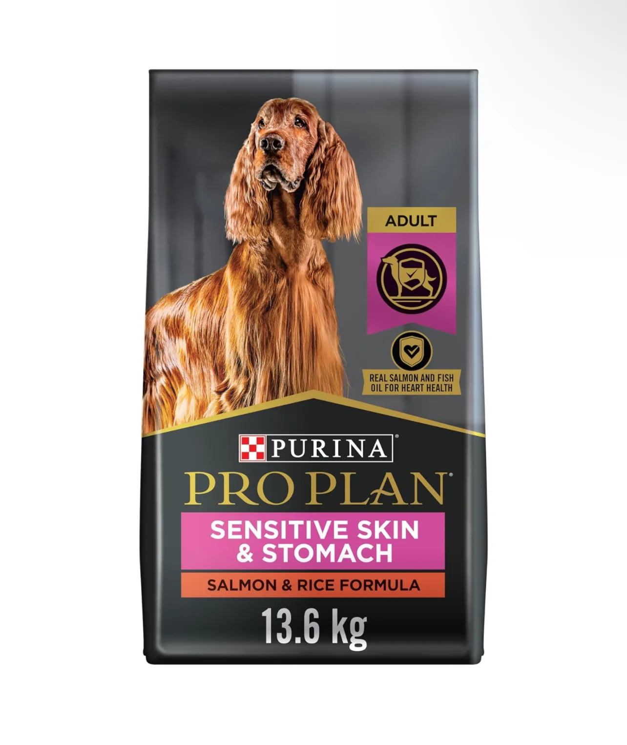 Vente en gros Purina Pro Plan Nourriture sèche pour chien adulte peau sensible et estomac Formule au saumon et riz Sac de 30 livres Lot de 1