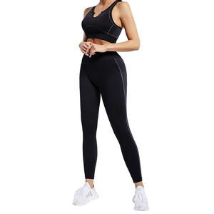 Direct Factory Sale Custom Women's <strong>Yoga</strong> Sets Best Material with Solid Pattern Directly Sourced to Meet Customer Demands - Product Image 4