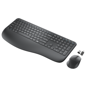 Combo de teclado y ratón de oficina inalámbrico Receptor USB Plug And Play 2,4 GHz 112 Teclas Combo de teclado y ratón de computadora inalámbrico - Product Image 3