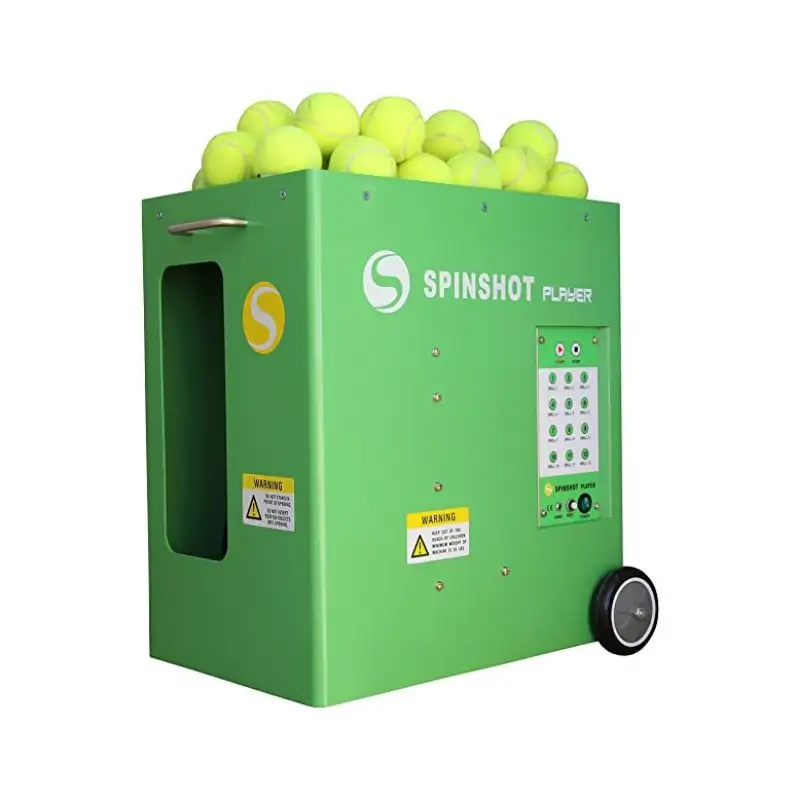 पोर्टेबल टेनिस मशीन बॉल्स टेनिस शूटिंग मशीन मोबाइल ऐप कंट्रोल टेनिस बॉल मशीन के साथ
