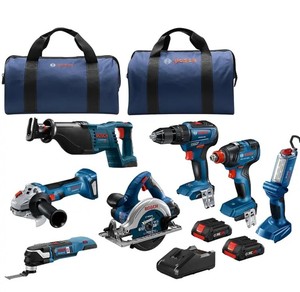 New Clean <strong>Boschs</strong>_20v 6.0-ah Li Ion Cordless 15-pieces Combo Kit Power Tools - Product Image 6