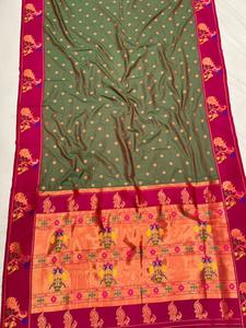 Paithani yumuşak ipek Saree toptan fiyat hindistan - Product Image 2