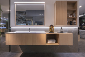 Laminam thiêu kết đá <span class=keywords><strong>pietra</strong></span> piasentina Taupe nội thất sàn tường gạch đánh bóng sàn nhà bếp Countertop bàn ăn 5 + năm - Product Image 5