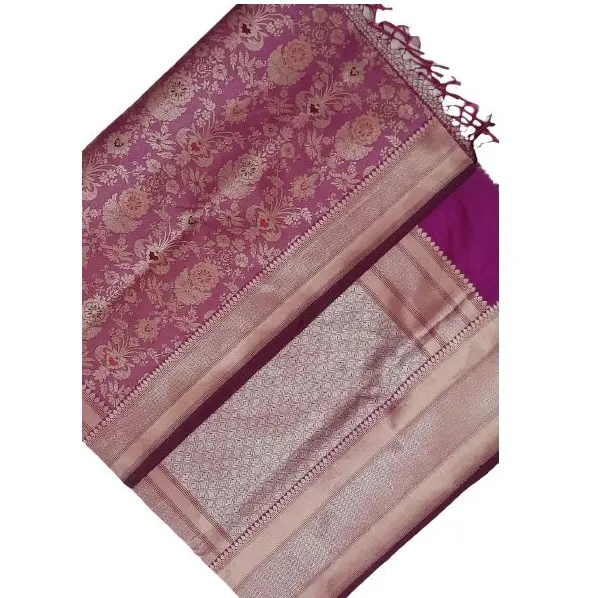 Handloom Pure Silk Kadua Booti Saree con blusa Mujer Use Ladies Party Festival Daily Wear Soft Sari Venta al por mayor Precio bajo