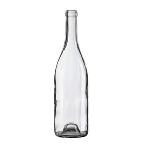 Recyclable <strong>1</strong> Liter Clear Round Wine Glass Bottles for Home Brewing 750ml Capacity 50ml 10ml Volumes Empty Wine Bottle Supplies