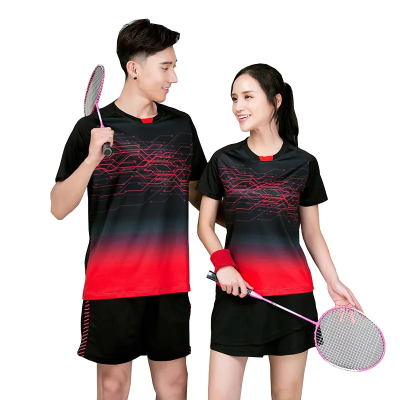 Uniforme de sport confortable Jersey Vêtements de tennis de table Uniforme Uniformes de l'équipe de tennis pour hommes