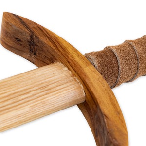 חרבות עץ | beech stamed אגוז ויטראז ', מגן ויטראז' מעולה לאימון w/עור עטופה.