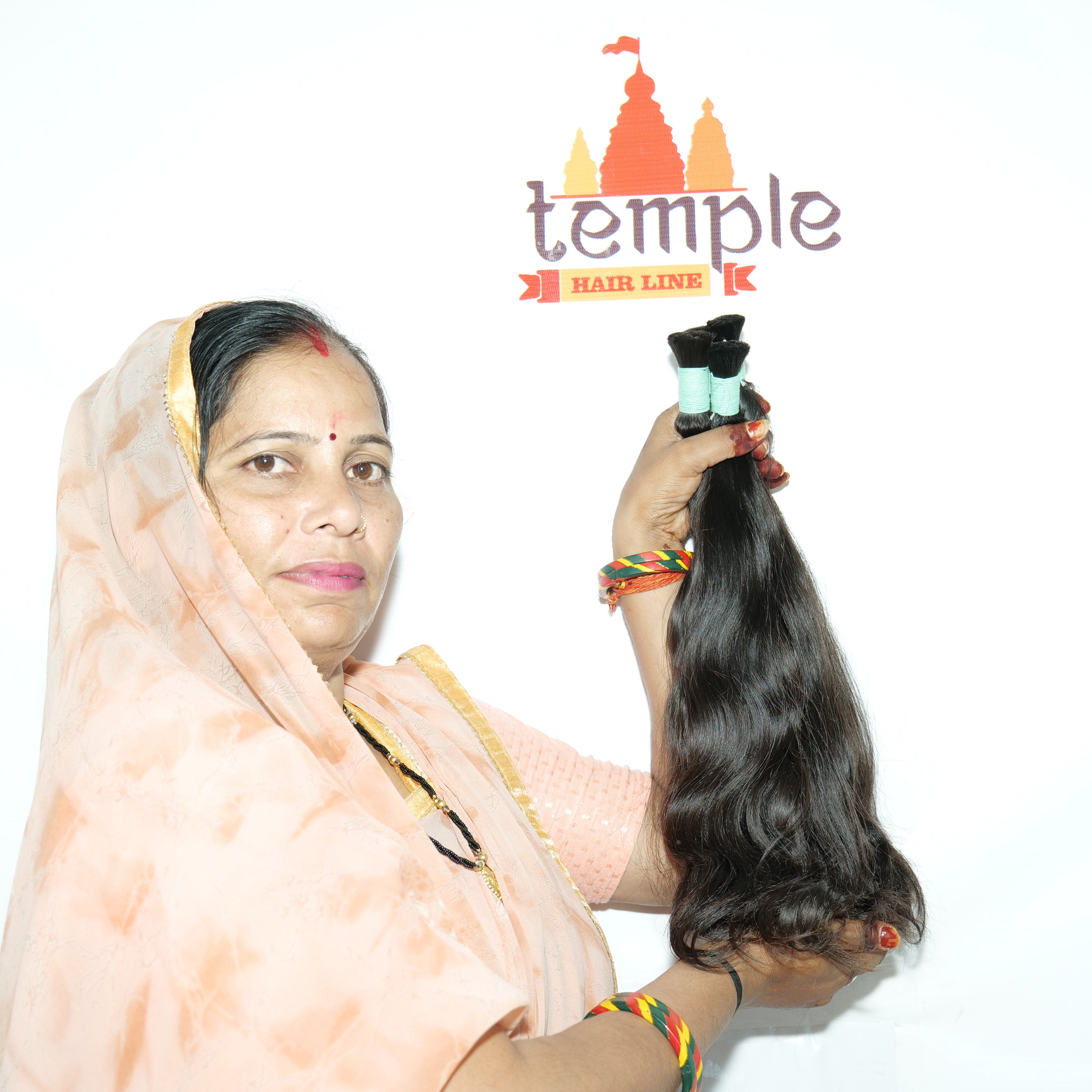 Cor natural cabelo mulheres negras templo indiano granel trama cutícula alinhada extensões não processadas do cabelo humano