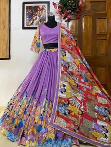 PRESENTING NEW DESIGNER PRINTED LAHENGA <strong>CHOLI</strong> Featuring Printed Lehenga <strong>Choli</strong> in Heavy Muslin Cotton. Quality Is Worth Paying - Product Image 6
