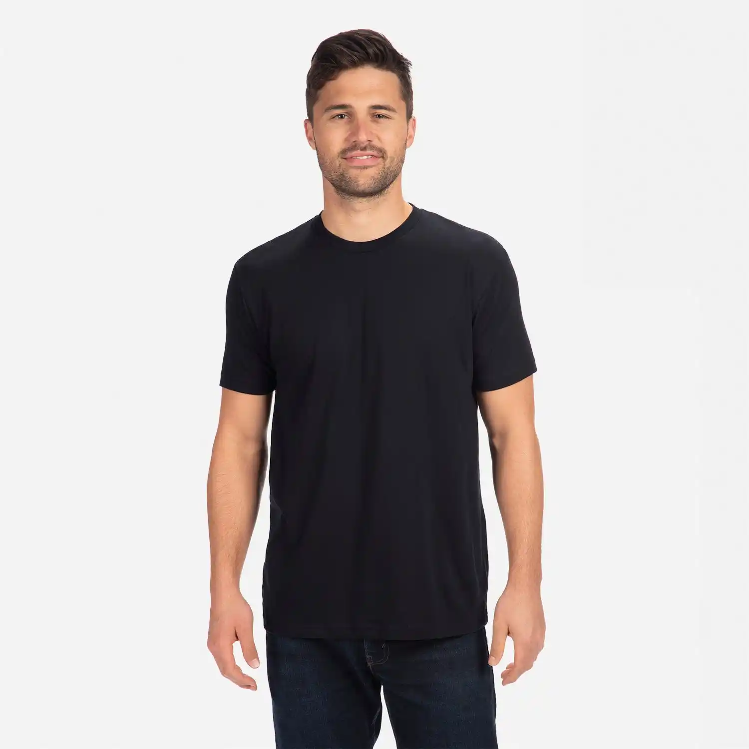 Next Level 6210 Unisex CVC t-shirt macio respirável 60% algodão penteado anel-girado da CVC, 40% poliéster gola camiseta clássica