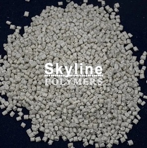 リサイクルされた白い高密度ポリエチレン (HDPE)