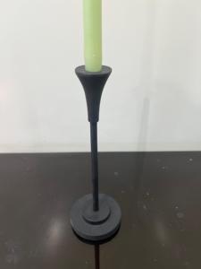 畅销现代黑色金属锥形烛台重型合理婚庆家居装饰中心 - Product Image 3