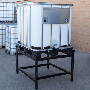 Çekirdek vanalar ile sıvı kimyasal depolama için tedarikçinin 1000 litre HDPE ve paslanmaz çelik çerçeve IBC tankı su deposu - Product Image 1