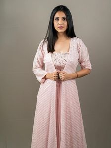 Georgette dizi nakış iş plazo ile stug hint parti giyim bayanlar kadınlar giymek sari ucuz düşük fiyat toptan - Product Image 3
