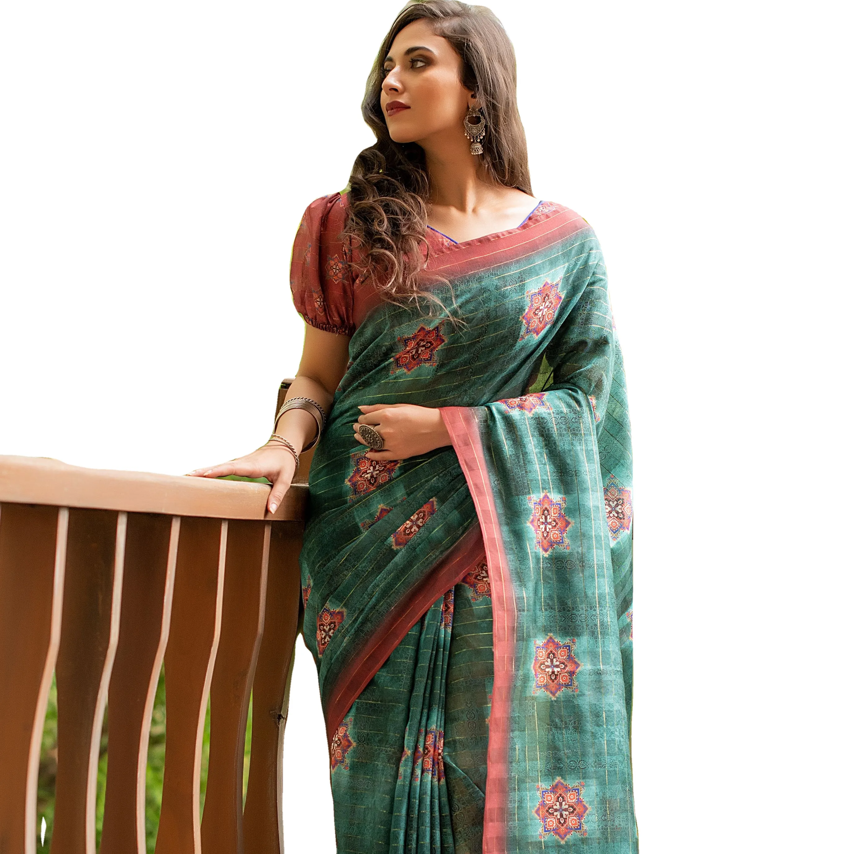 Saris-ropa de trabajo para fiesta, borlas personalizadas con estilo, lista para usar, blusa, ropa en línea