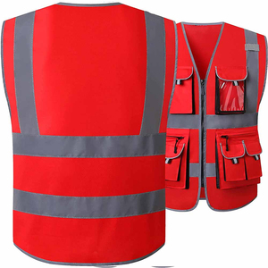 Wholesale Custom <strong>Reflective</strong> <strong>LED</strong> Security Engineer Construction Safety Vest for Men with Logo Hi Vis Winter Workwear Vest - Product Image 4
