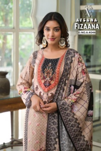 漂亮的派对服装Salwar Kameez，配有镜子作品和时尚的女性颈部设计，价格优惠 - Product Image 5