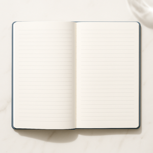 สมุดบันทึกปกแข็ง LABON Tranquil River Journal รุ่นพรีเมียม สีน้ำเงิน ลายคลื่นนูน ปั๊มฟอยล์ทอง สำหรับเขียนบันทึกการวางแผน การดูแลตนเอง - Product Image 2