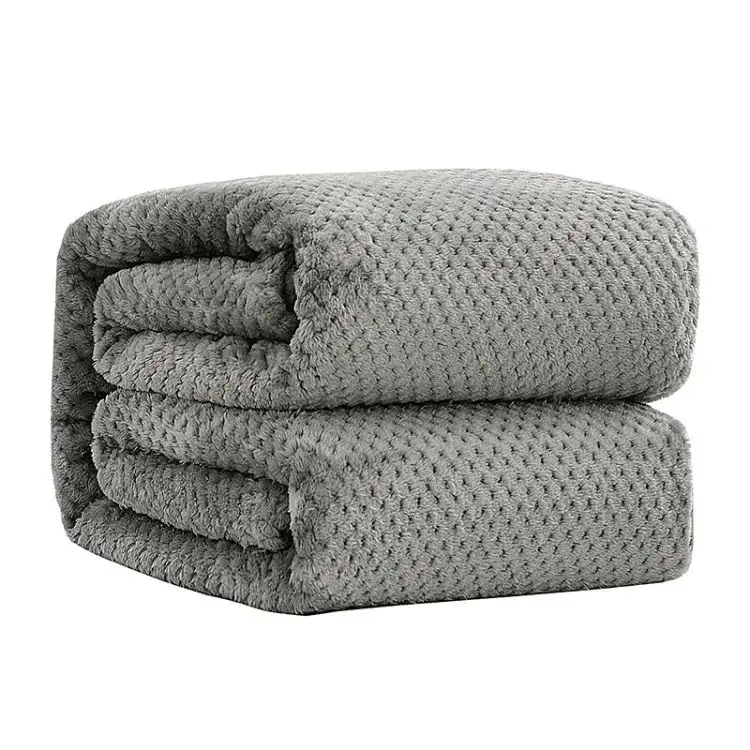 Flanela Fleece Baby Blanket Cozy Comfort Lã bordada Lança Luxuosos Cobertores De Lã De Flanela Para Venda