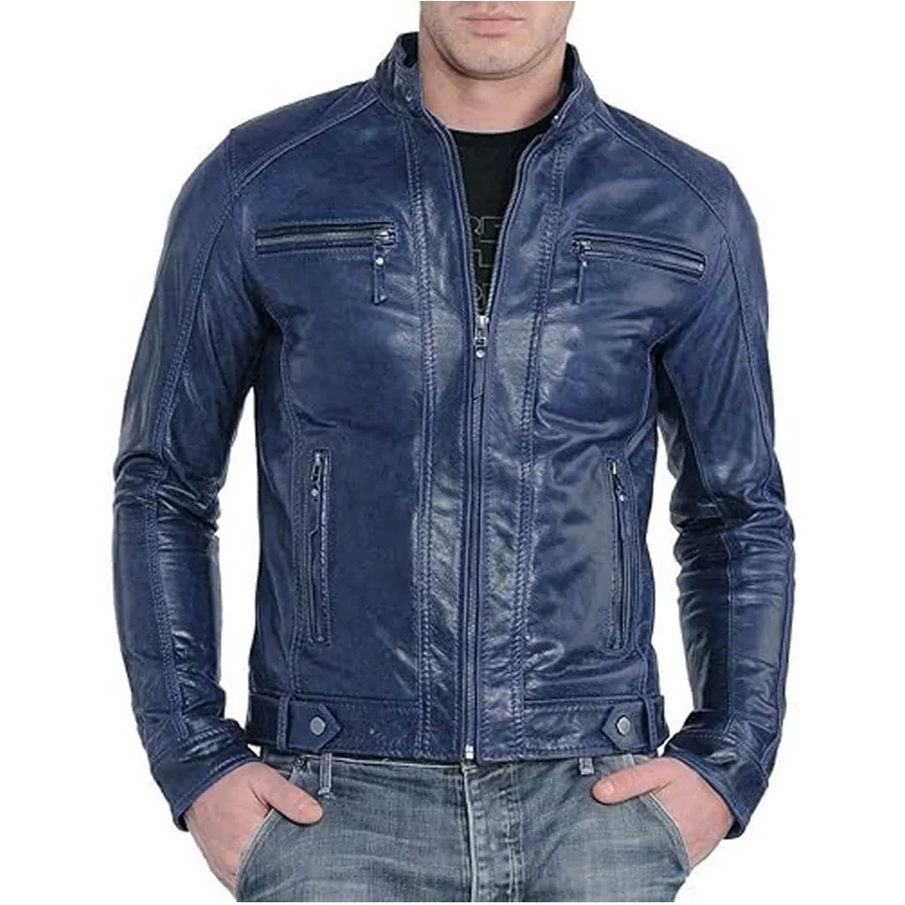 Chaqueta informal de talla grande de Color sólido a la moda cómoda de alta calidad, abrigos para hombre, imitación de cuero grueso