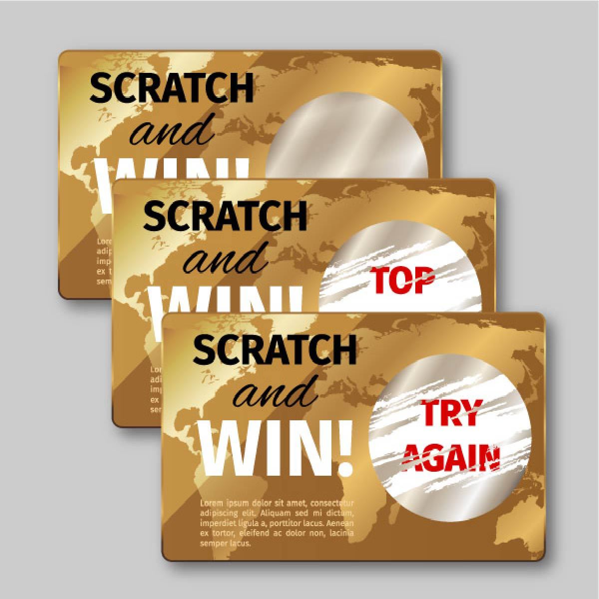 Golden Foil Scratch Card