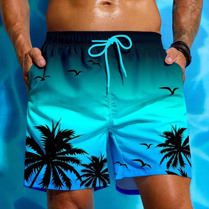 夏の新しいビーチショーツメンズファッションエスニックプリント通気性弾性多彩なストリートカジュアルCapris - Product Image 1
