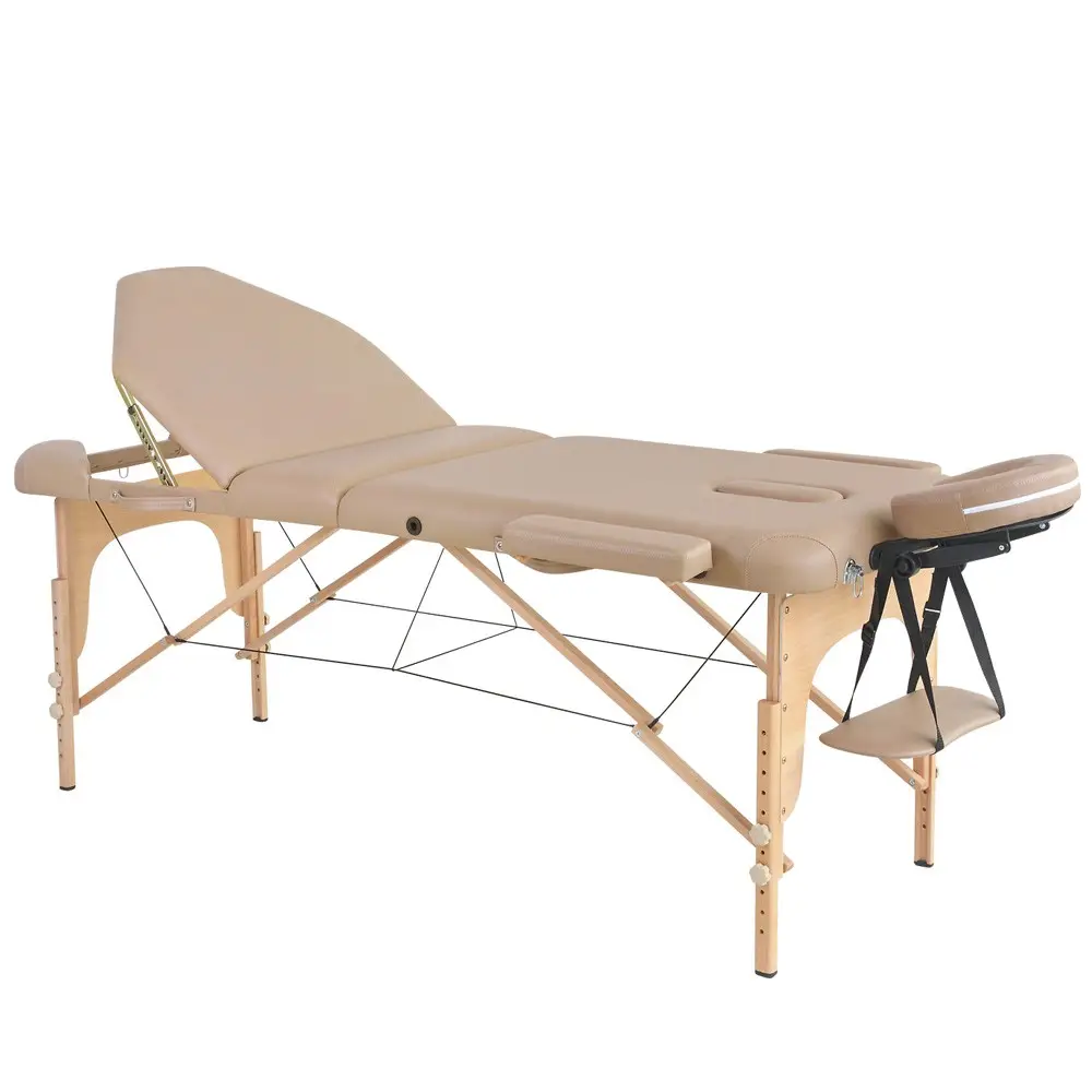 Sukar letto per idroterapia massaggio V3 lettino da massaggio in giada letto portatile per terapia di bellezza con trattamento a 3 pieghe in legno