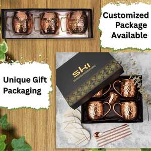 Wholesale Koi Moscow Mule Mugs Pure Copper <strong>Cups</strong> Ergonomic Brass Handle for Cocktails Beer Beverages Anniversary Wedding Gift